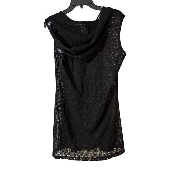 Catalina Cover Up, Women's Size Small, Black, Dress, Hooded, Sleeveless - Picture 4 of 5